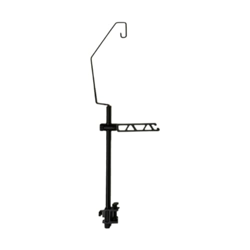 Amagogo Camping-Laternenständer, Laternenmast-Aufhänger, tragbar, einfach zu verwenden, vielseitig einsetzbar, mit Tischklemme, Lichtständerhalter für Reisen, Lange Stange 36 cm von Amagogo