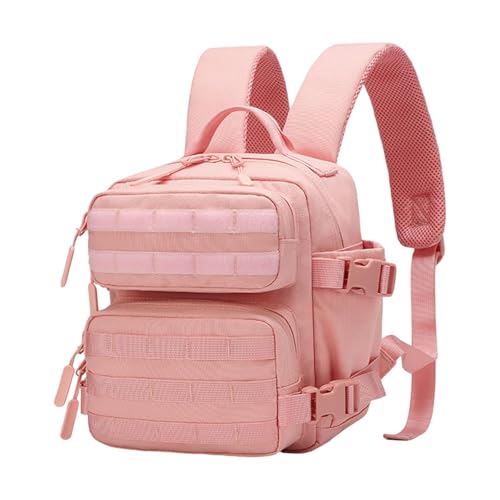 Amagogo Camping-Rucksack, Kletterrucksack, Knapsack, 9 l, Bergsteigerrucksack, Rucksack, Wanderrucksack für Workout, Fitnessstudio, Trekking, ROSA von Amagogo