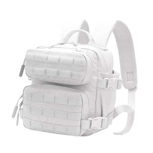 Amagogo Camping-Rucksack, Kletterrucksack, Knapsack, 9 l, Bergsteigerrucksack, Rucksack, Wanderrucksack für Workout, Fitnessstudio, Trekking, Weiß Amagogo Camping-Rucksack, Kletterrucksack, Knapsack, 9 l, Bergsteigerrucksack, Rucksack, Wanderrucksack für Workout, Fitnessstudio, Trekking, Weiß von Amagogo