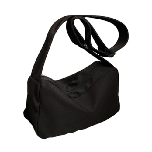 Amagogo Damen Umhängetasche, Einkaufstasche, Sport-Schultertasche für Fitness, Strand, Training, Schwarz von Amagogo