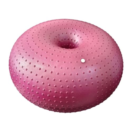 Amagogo Donut-Gymnastikball, Verdickter 21,65-Zoll-Fitnessball, Stabilitätsball für Pilates, Yoga, Core-Training zu Hause im Klassenzimmer, Rot von Amagogo