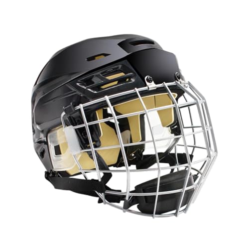 Amagogo Eishockeyhelm mit Käfig, Kopfbedeckung für professionelle Übungswettbewerbe, Sportgeräte, Eisspeed Skate Helm, XL von Amagogo