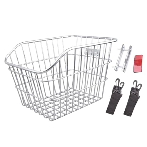 Amagogo Fahrradkorb hinten, Fahrradgepäckträger ohne Deckel, robuster Fahrradkorb, Fahrraddrahtkorb für Faltbare Fahrräder, Wandern Amagogo Fahrradkorb hinten, Fahrradgepäckträger ohne Deckel, robuster Fahrradkorb, Fahrraddrahtkorb für Faltbare Fahrräder, Wandern von Amagogo