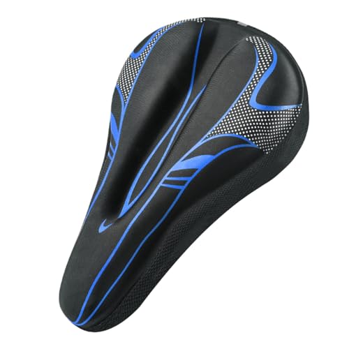 Amagogo Fahrradsattelbezug, Rennrad-Sattelbezug, weiches Kissen mit atmungsaktiven Polstern mit Kordelzug, Blau Amagogo Fahrradsattelbezug, Rennrad-Sattelbezug, weiches Kissen mit atmungsaktiven Polstern mit Kordelzug, Blau von Amagogo