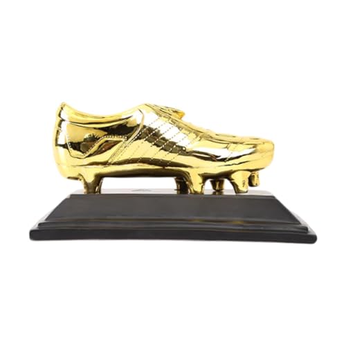 Amagogo Gold Boot Fußball Trophy Figurine Fans Geschenke Sammler Statue Skulptur Harz Trophäe für Bücherregal Wohnzimmer Home Decor, Gold von Amagogo