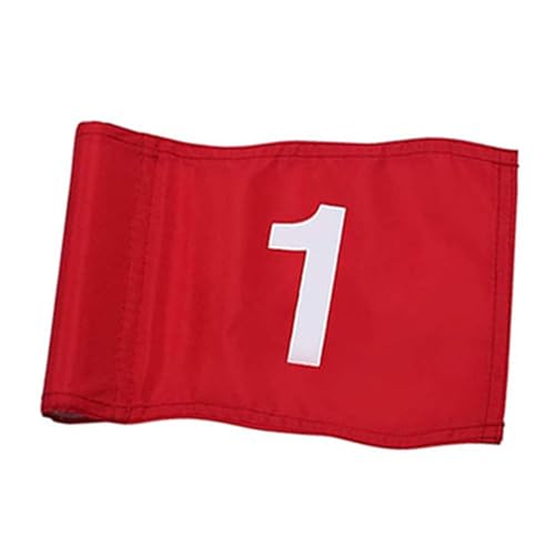 Amagogo Golfflaggen-Ansteckflagge, große Nummer aus Nylon, Putting Green-Flagge mit Eingesetzter Röhre für Garten, Hinterhof, Rasen, Haus, 1 von Amagogo
