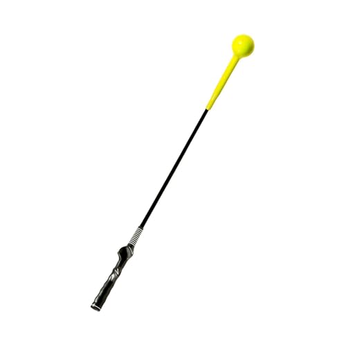 Amagogo Golfschwungtrainer, Golfschwung-Trainingshilfe, Schläger, Golfschwung-Übungsschläger für Power-Griffstärke, Golfergeschenk für Männer und Frauen, Gelb 1.2 M von Amagogo