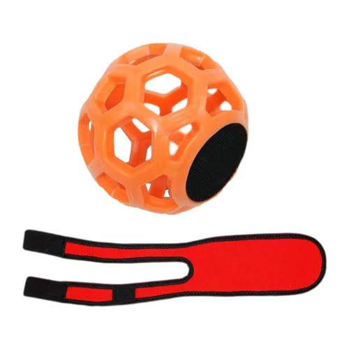 Amagogo Golfschwungtrainer mit Golfball, Gestenkorrektur, professionelles Golf-Handgelenkband, Orange mit 1 Armband von Amagogo