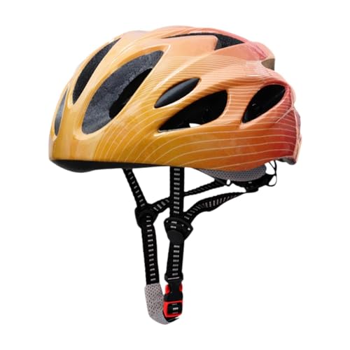 Amagogo Kinder-Fahrradhelm, Sporthelm, tragbarer, Trendiger Fahrradhelm, Rennradhelm zum Skateboarden, Radfahren, Klettern, Gelb Orange von Amagogo