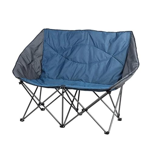 Amagogo Klappbarer Loveseat-Campingstuhl, Doppel-Campingstuhl, Sitz, tragbarer Gartenstuhl, Strandstuhl für Grill, Outdoor, Terrasse, Strand von Amagogo