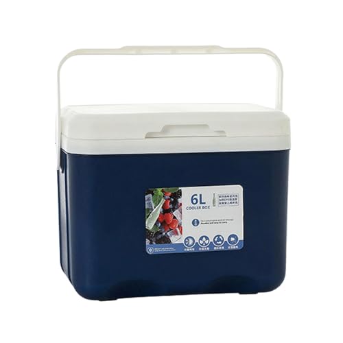Kühlbox, Kalte Lagerung mit Griff, Eistruhe, Kleine Isolierbox für Sport, Getränkestand, Kommerzielles Boot, Muttermilch, Blau von Amagogo