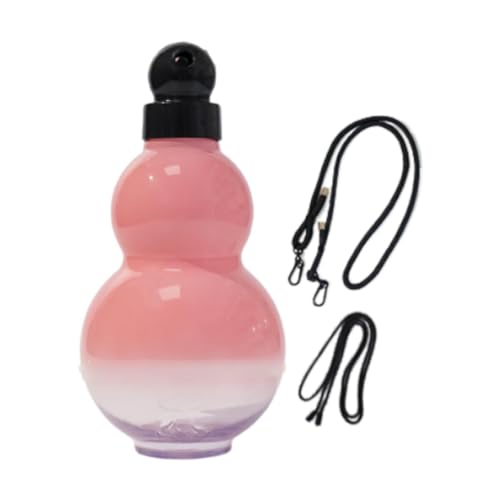 Amagogo Kürbis-Wasserflasche, Trinkbecher, 900 ml, praktischer Sport-Wasserkocher, Wassertrinkflasche zum Laufen, Trainieren, Radfahren, Klettern, Rosa von Amagogo