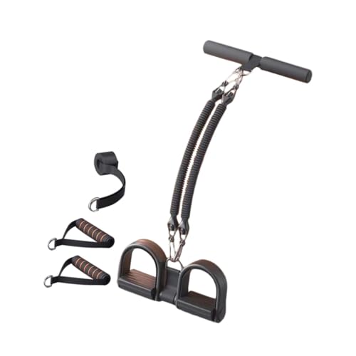 Amagogo Pedal-Widerstandsband, Sit-Up-Stretchband, Widerstandstrainingsbänder für das Fitnessstudio, elastische Bänder für Rücken, Beine, Arm-Stretching im, Schwarz 50 Pfund von Amagogo