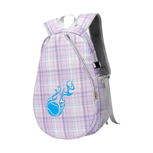 Amagogo Pickleball-Schläger-Rucksack, Tennisschläger-Tasche, Reißverschluss, tragbarer Organizer, wasserabweisend, Behälter für Erwachsene, Sporttasche, LILA von Amagogo