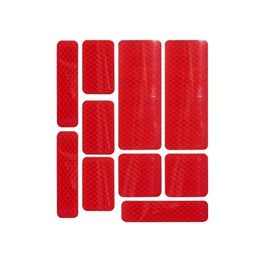 Amagogo Reflektierende Aufkleber Warnaufkleber Klebebandstreifen Hochintensive Reflektoraufkleber Antikollision für Fahrrad Mountainbike Helm Auto, Rot Amagogo Reflektierende Aufkleber Warnaufkleber Klebebandstreifen Hochintensive Reflektoraufkleber Antikollision für Fahrrad Mountainbike Helm Auto, Rot von Amagogo