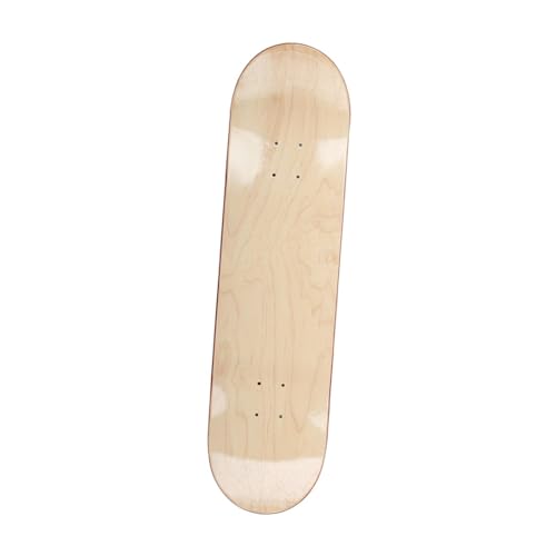 Amagogo Skateboard-Deck aus Holz, 78,7 x 20,3 cm, stabiles DIY-Lackierungs-Leichtgewicht, Doppelschwanz-Skateboard für Anfänger, Kinder, Kanadischer Ahorn von Amagogo