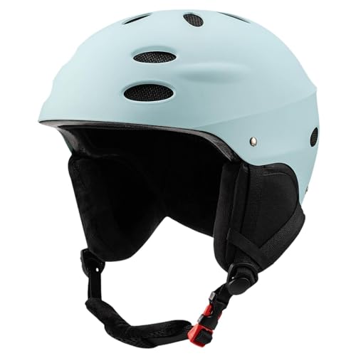 Amagogo Skihelm-Kopfbedeckung, verstellbare Passform, Leichter Skateboard-Helm für Rollschuhlaufen, Radfahren, Winteraktivitäten, Klettern, Hellblau von Amagogo