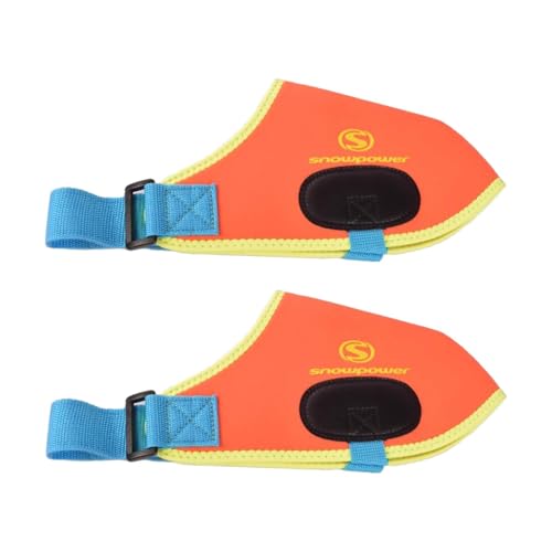 Amagogo Skischuhüberzüge, Snowboard-Schuhüberzüge, Skischuh-Schutzhülle, Wasserabweisende Neopren-Schuhüberzüge, Wintersport-Zubehör, Orange M von Amagogo