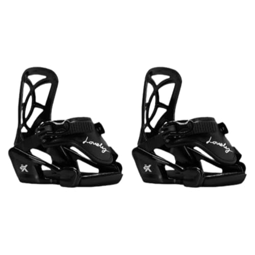 Amagogo Snowboard Bindungen Kinder Skifahren Ausrüstung Winter Ersatz Quick Release Leichte Skating Praktische für Snowboarden, S Black von Amagogo