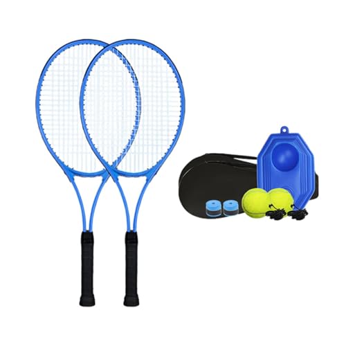 Amagogo Solo-Tennistrainer, Ball, Solo-Trainingsgerät, Park-Tennis-er-Set, Einzelspieler, Selbstübungen für Kinder und Erwachsene, Blau von Amagogo