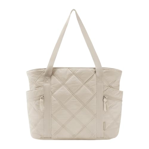 Amagogo Tasche für Frauen Modische Damenhandtasche für Geschenk Shopping Street Party Arbeiten, Beige von Amagogo