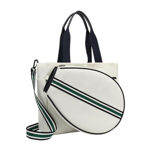 Amagogo Tennis-Tragetasche, tragbar, mit Schultergurt, Mehrzweck-Schläger-Tragetasche, große Badminton-Tasche, Schlägertasche Amagogo Tennis-Tragetasche, tragbar, mit Schultergurt, Mehrzweck-Schläger-Tragetasche, große Badminton-Tasche, Schlägertasche von Amagogo