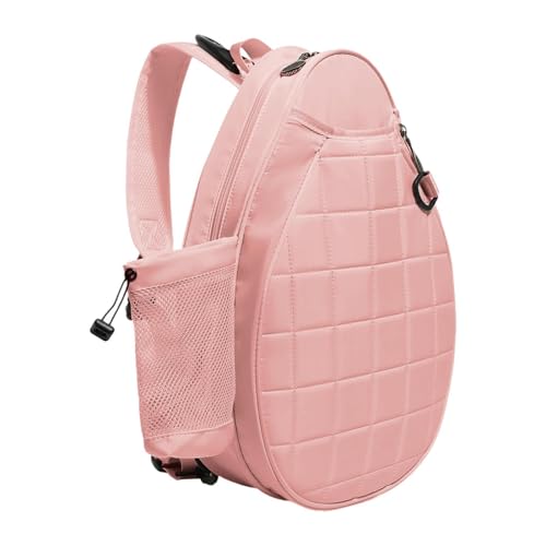 Amagogo Tennisschläger-Umhängetasche, Badminton-Schlägertasche, Pickleball-Schlägertasche, professionelle Damen und Herren, Reißverschluss-Tennistasche, ROSA von Amagogo