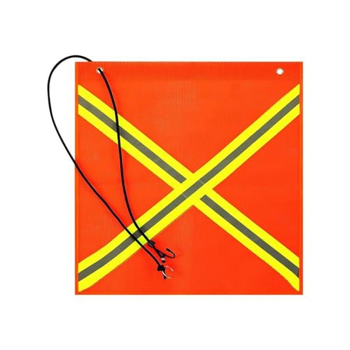Amagogo Warnflagge Warnzeichen Reflektierende Flagge Kajakflagge für Fahrradanhänger Transportwagen von Amagogo