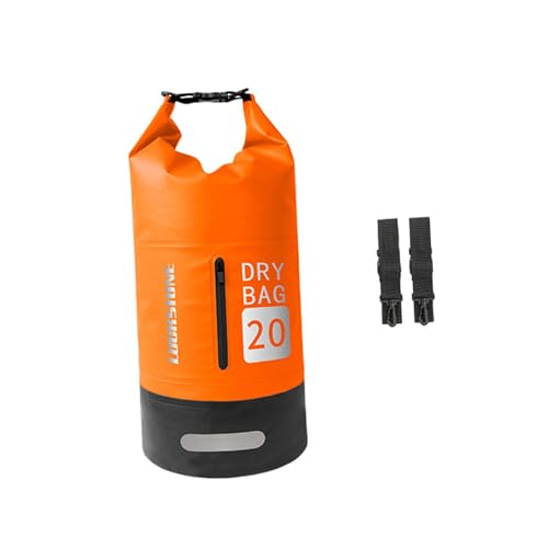 Amagogo Wasserdichter Dry Bag, Schwimmtasche zum Kajakfahren, hält die Ausrüstung trocken, wasserdichte Aufbewahrungstasche zum Bootfahren, Kanufahren, 20L Orange von Amagogo