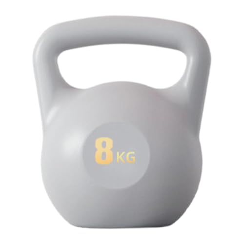 Amagogo Wassergefüllte Kettlebell, Fitness-Kettlebell-Körpertrainingsgerät, Körperübung, Kettlebell-Training für Fitness, Grau 8kg von Amagogo