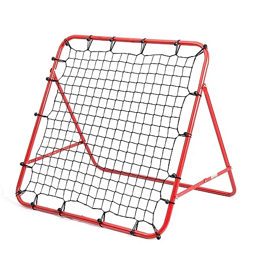 Amazing Tour Rebounder Fußball Rebound Netz Sports Prellwand aus Stahlrahmen Rot von Amazing Tour