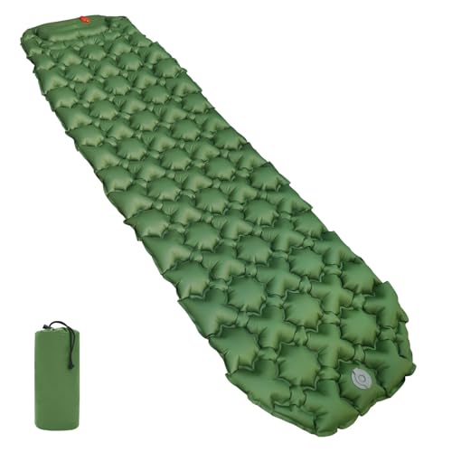 Amazon Basics Camping-Isomatte, leicht, wasserdicht, mit Fußpumpe, 5,6 cm dick, Olivgrün, M Amazon Basics Camping-Isomatte, leicht, wasserdicht, mit Fußpumpe, 5,6 cm dick, Olivgrün, M von Amazon Basics