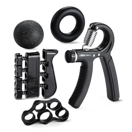 Amazon Basics Griffkrafttrainer Unterarm-Krafttrainer 5-teiliges Set, schwarz Amazon Basics Griffkrafttrainer Unterarm-Krafttrainer 5-teiliges Set, schwarz von Amazon Basics