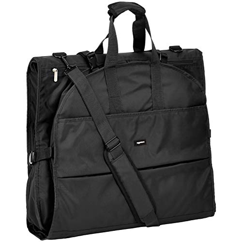 Amazon Basics Hochwertige XL-Kleidertasche, Schwarz, 1,14 m, Einfarbig Amazon Basics Hochwertige XL-Kleidertasche, Schwarz, 1,14 m, Einfarbig von Amazon Basics