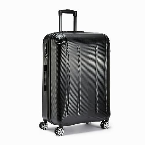 Amazon Basics - Hochwertiger Hartschalen-Trolley „Oxford“, mit Schwenkrollen, 71 cm, Schwarz von Amazon Basics