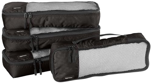 Amazon Basics Schmale Kleidertaschen, 4 Stück, Schwarz Amazon Basics Schmale Kleidertaschen, 4 Stück, Schwarz von Amazon Basics