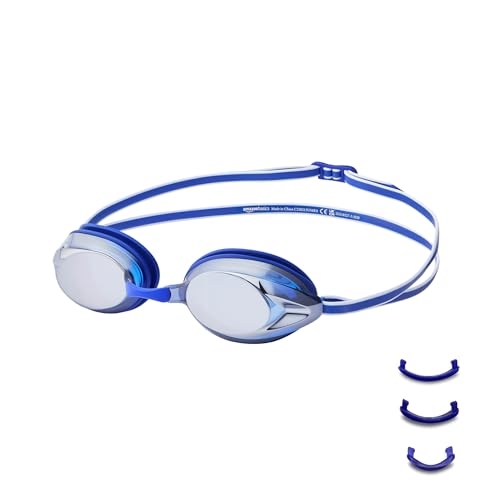 Amazon Basics Unisex-Erwachsenen-Schwimmbrille, Einheitsgröße, Verspiegelt-Blau Amazon Basics Unisex-Erwachsenen-Schwimmbrille, Einheitsgröße, Verspiegelt-Blau von Amazon Basics