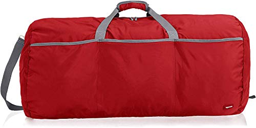 Amazon Basics - Seesack / Reisetasche, groß, 98 l, Rot von Amazon Basics