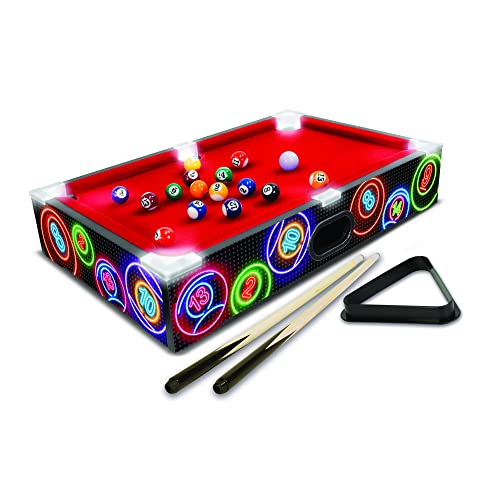 Merchant Ambassador – Electronic Arcade Pool Neon – Beleuchteter Billardtisch für Zuhause – Neon-Seitenteile – kompakte Größe – Spielzeug für Kinder ab 6 Jahren Merchant Ambassador – Electronic Arcade Pool Neon – Beleuchteter Billardtisch für Zuhause – Neon-Seitenteile – kompakte Größe – Spielzeug für Kinder ab 6 Jahren von Ambassador