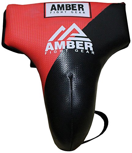 Amber Fight Gear MMA Groin Cup Boxing Adult Groin Protector Jock Strap Muay Thai Medium von Amber Fight Gear