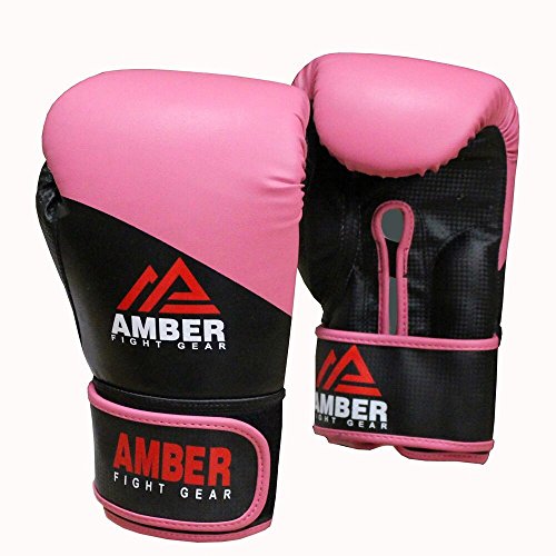 Amber Fight Gear Pro Style Training Gloves 12oz, Pink von Amber Fight Gear