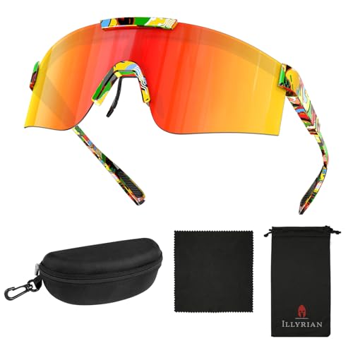 Ambienden Running Sunglasses For Mens & Women - Polarized Sports SunGlasses With UV400/Windproof- Lightweight Cycling Glasses For Skiing Hiking Fishing Golf Outdoor Bicycle Driving Fast Goggles Ambienden Running Sunglasses For Mens & Women - Polarized Sports SunGlasses With UV400/Windproof- Lightweight Cycling Glasses For Skiing Hiking Fishing Golf Outdoor Bicycle Driving Fast Goggles von Ambienden