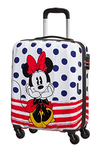 American Tourister Disney Legends - Spinner S, Kindergepäck, 55 cm, 36 L, Mehrfarbig (Minnie Blue Dots) von American Tourister