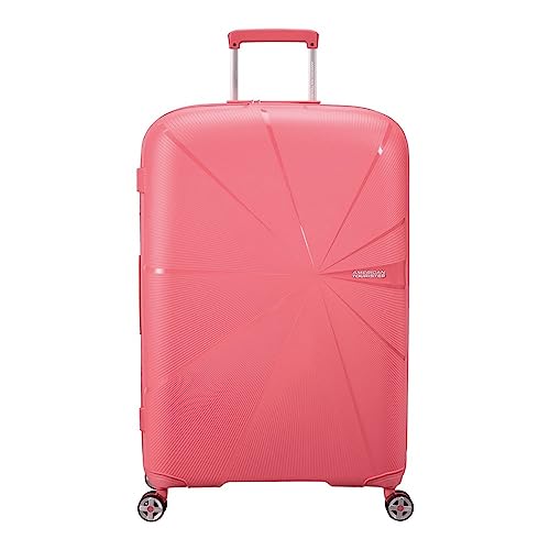 American Tourister EXP TSA Star Vibe Sunkissed Coral 77 Unisex Erwachsene, rot (Sunkissed Coral), 77, Koffer von American Tourister