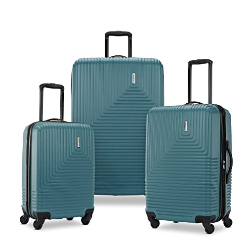 American Tourister Groove 3tlg, Blaugrün/EIN Hauch von Paradies (Trace of Paradise), 3-Piece Set (20/24/28), Groove Hardside Gepäck mit Spinner-Rädern, Blaugrün, 3-teiliges Set (Handgepäck, von American Tourister