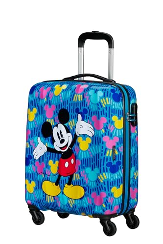 American Tourister Hypertwist - Spinner S, Handgepäck, 55 cm, 36 L, Mehrfarbig (Mickey Euphoria) von American Tourister