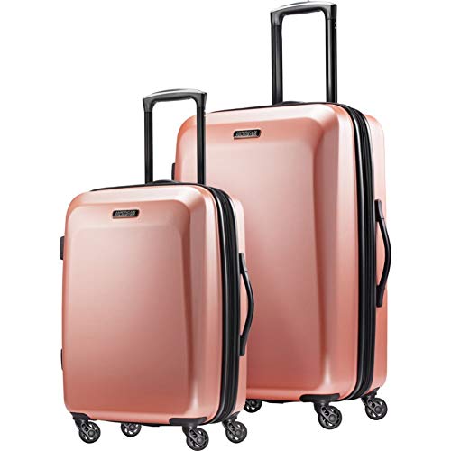 American Tourister Moonlight Hardside Erweiterbares Gepäck mit Spinner-Rädern, Rose Gold, Carry-On 21-Inch, Moonlight Hartschalengepäck, erweiterbar, mit Spinnrädern von American Tourister