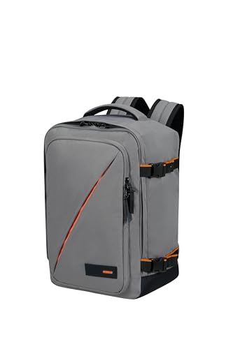 American Tourister Take2Cabin - Ryanair Cabin Bag 25 x 20 x 40 cm, 24 L, 0.40 kg, Hand Luggage, Airplane Backpack S Underseater, Gray (Dark Grey) von American Tourister