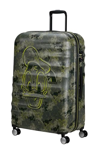 American Tourister Wavebreaker Disney - Spinner L, Koffer, 77 cm, 96 L, Mehrfarbig (Donald Duck Camo) von American Tourister