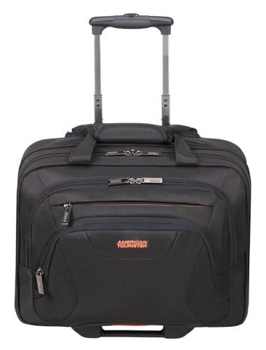 American Tourister AT Work - 15.6 Zoll Laptoptasche mit Rollen, 44 cm, 22 L, Schwarz/Orange (Black/Orange) American Tourister AT Work - 15.6 Zoll Laptoptasche mit Rollen, 44 cm, 22 L, Schwarz/Orange (Black/Orange) von American Tourister